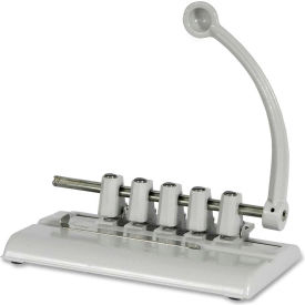 Adjustable 5-Hole Punch, 40 Sheet Capacity, Tan