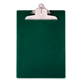 Recycled Plastic Clipboard with Antimicrobial Protection, 8-1/2" x 12", Green