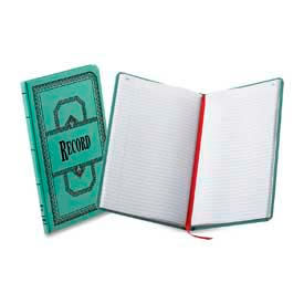 Account Book, Record Ruled, 12-1/8" x 7-1/2", Blue Cover, 300 Sheets/Pad