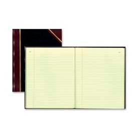 Record Book, Faint Ruled, 8-3/8" x 10-3/8", Black Cover, 300 Pages/Pad