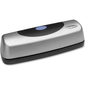 Electric Portable Desktop Punch, 3 Holes, 15 Sheet Capacity, Silver