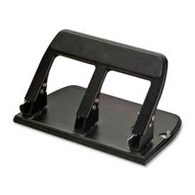 Heavy-Duty Three-Hole Punch, 40 Sheet Capacity, Black