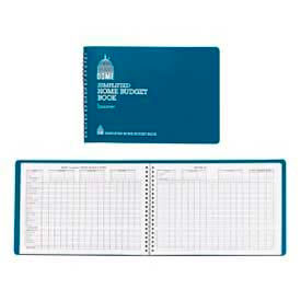 Home Budget Book, 10-1/2" x 7-3/8", Teal Cover