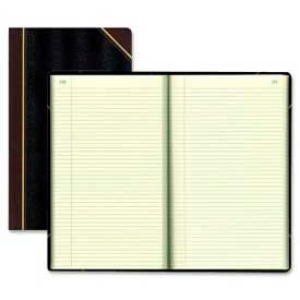 Record Book, Record Ruled, 8-3/4" x 14-1/4", Black Cover, 500 Pages/Pad
