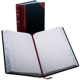 Account Book, Record Ruled, 8-5/8" x 14-1/8", Black Cover, 500 Pages/Pad