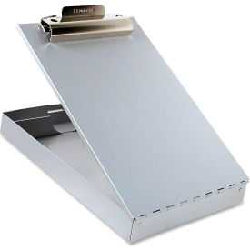 Aluminum Storage Clipboard, 8-1/2" x 12", Silver