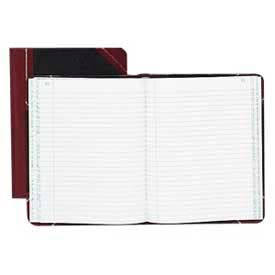 Account Book, Record Ruled, 9-5/8" x 7-5/8", Black Cover, 300 Sheets/Pad