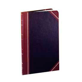 Account Book, Record Ruled, 8-5/8" x 14-1-8", Black Cover, 300 Pages/Pad