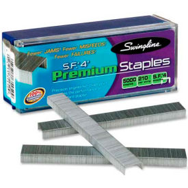 S.F. 4 Premium Staples, 1/4" Leg Length, 210 Per Strip, 5000/Box
