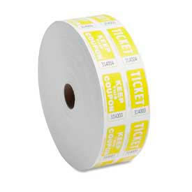 Double Ticket Roll, Yellow, 2000/Roll