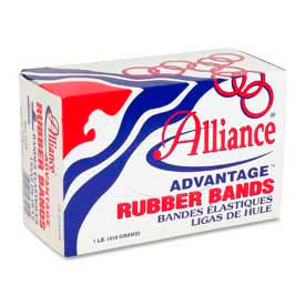 Rubber Bands, Size # 33, 3-1/2" x 1/8", Natural, 1 lb. Box