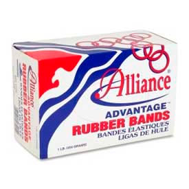 Rubber Bands, Size # 117B, 7" x 1/8", Natural, 1 lb. Box