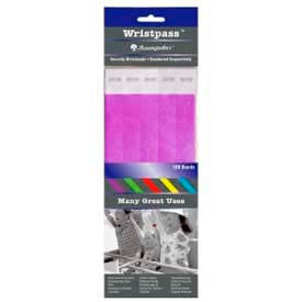 Wrist Bands, 10" x 3/4", Purple, 100 Bands/Pack