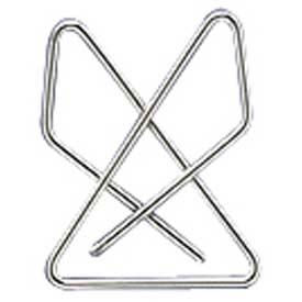 Ideal Butterfly Clamps, Small, Silver, 50/Box