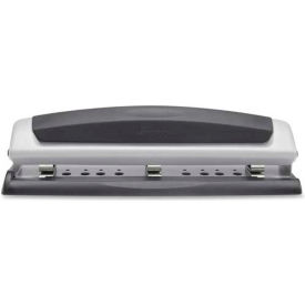 Precision Pro Desktop Punch, 2 - 3 Holes, 10 Sheets, Black/Silver