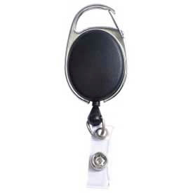 Quick Clip ID Card Reel, 30" Cord, Black