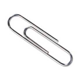 Economy Paper Clips, No. 3 Size, 5/16" Length, Silver, 1000/Pack