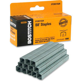 B8 PowerCrown™ Staples, 45 Sheet Capacity, 3/8" Leg Length, 5000/Box