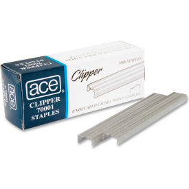 Ace Undulated Staples, For Use with Clipper Plier Staplers, 210 Per Strip, 5000/Box