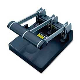 Heavy-Duty Three-Hole Punch, 150 Sheet Capacity, Gray