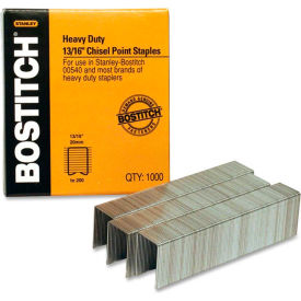 Heavy-Duty Staples, 165 Sheet Capacity, 13/16" Leg Length, 1000/Box