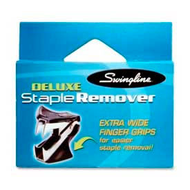 Deluxe Staple Remover, Jaws Style, Black, 1 Each