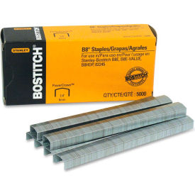 B8 PowerCrown Staples, 30 Sheet Capacity, 1/4" Leg Length, 5000/Box