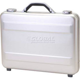 TZ Case, Brief Case, 18"L x 13"W x 3"H, Smooth Silver
