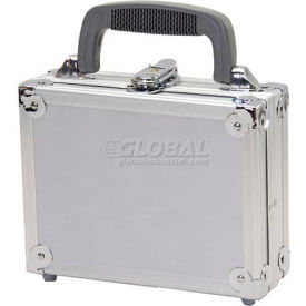 Business/Office Case, 8-1/2"L x 6-1/2"W x 3"H, Smooth Silver