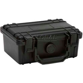 Waterproof Utility Cases, Small Case, 8-1/2"L x 6-1/2"W x 3"H, Black