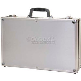 Business/Office Case, 20"L x 13-1/2"W x 5-1/2"H, Smooth Silver