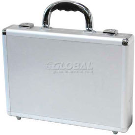 Business/Office Case, 14"L x 10"W x 2-1/2"H, Smooth Silver