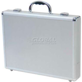 Business/Office Case, 16"L x 12"W x 2-1/2"H, Smooth Silver