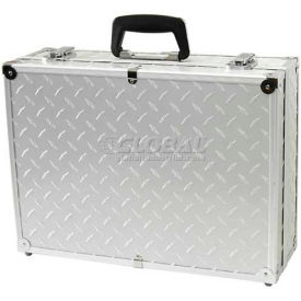 Beauty Case, 18"L x 13"W x 6"H, Silver Diamond Plate