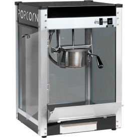 1104220 Contempo Pop Popcorn Machine 4 oz Black/Silver 120V 1200W