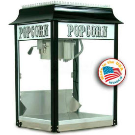 Black/Chrome Antique Popcorn Machine 8 oz Black/Cream 120V 1420W
