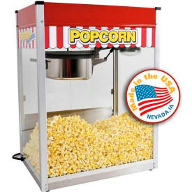 Classic Pop Popcorn Machine 16 oz Red/White 120V 2790W