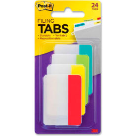 Durable Tabs, 2" Solid, Primary Colors, 24 Tabs/Pack