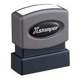 Pre-Inked Message Stamp, COMPLETED, 1-5/8" x 1/2", Red