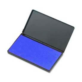 Stamp Pad, 2-3/4" x 4-1/4", Nontoxic, Reinkable, Blue