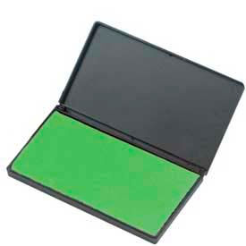 Stamp Pad, 2-3/4" x 4-1/4", Nontoxic, Reinkable, Green