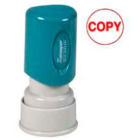 Pre-Inked Message Stamp, COPY, 5/8" Diameter, Red