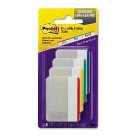 Durable Tabs, 2" Lined, Primary Colors, 24 Tabs/Pack