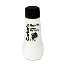 Carter's Neat-Flo Stamp Pad Inker, Black Ink, 2 fl. oz.