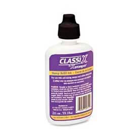 Classix Refill Ink, For Classix Self-Inking Stamps Only, 2 fl. oz. Bottle, Black