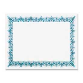 Blank Award Certificate, Golden Seal, 25" x 8-1/2", Blue, 25/Pack