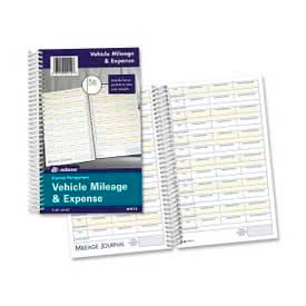 Vehicle Mileage & Expense Journal, 5-1/4" x 8-1/2", White, 64 Sheets/Pad