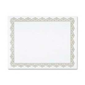 Blank Award Certificate, Golden Seal, 25" x 8-1/2", Gold, 25/Pack
