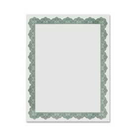 Blank Award Certificate, Golden Seal, 25" x 8-1/2", Green, 25/Pack