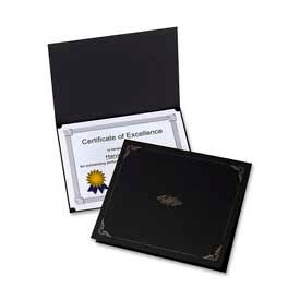 Certificate Holder, 25" x 8-1/2", Black, 5/Pack